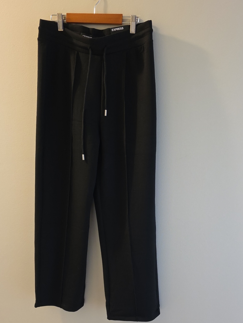 Express Black Drawstring Jogger Pants